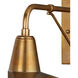 Mariner 1 Light 10.5 inch Antique Brass Outdoor Wall Sconce