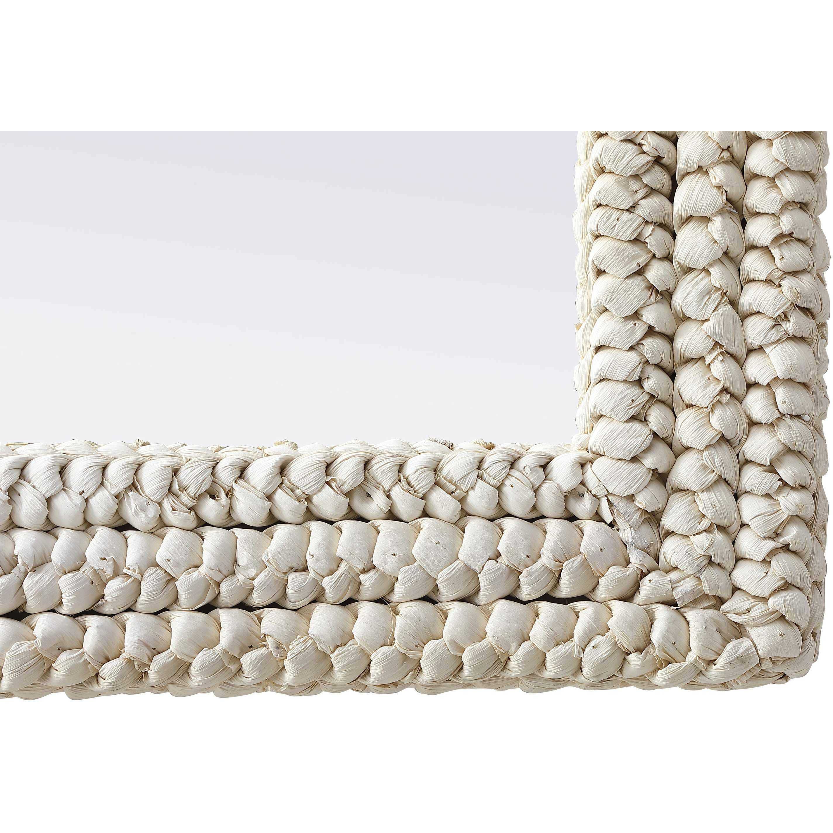 Marlowe 42 X 30 inch Linen White Mirror