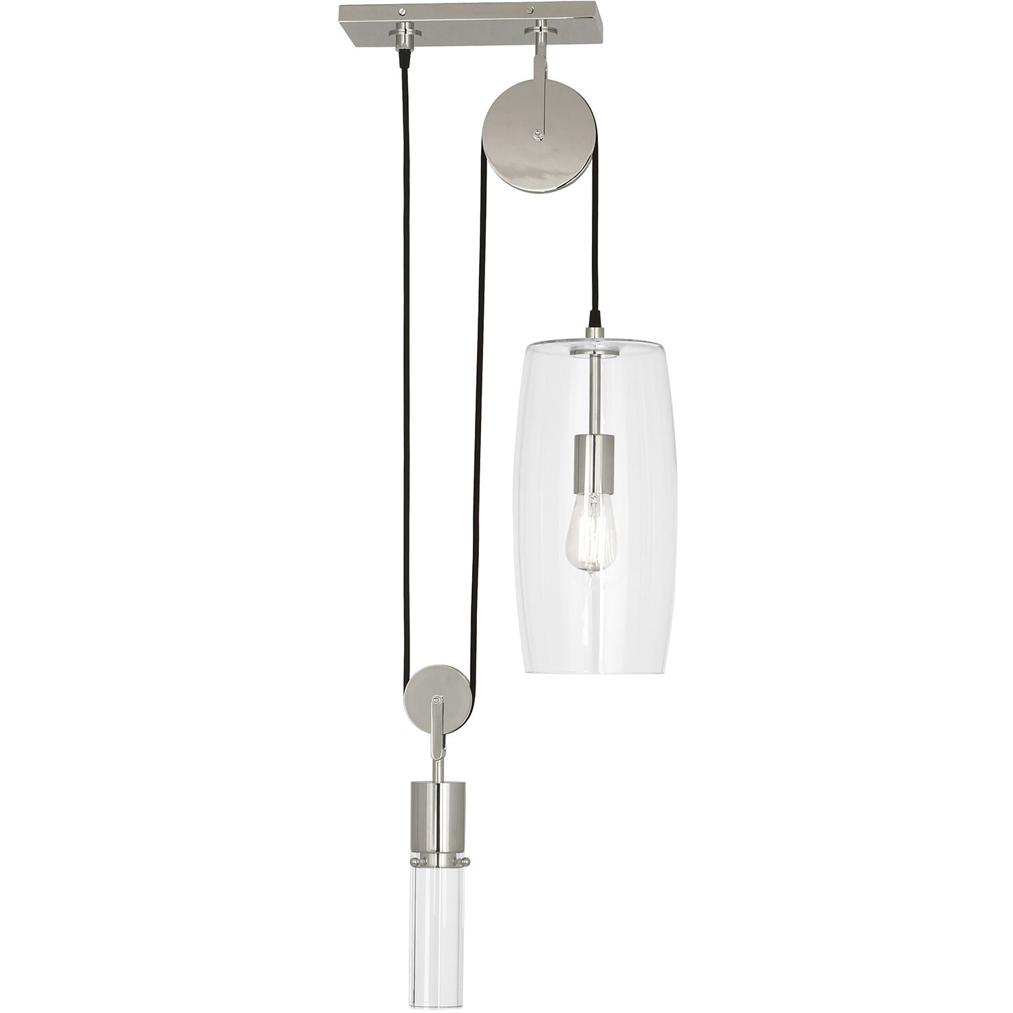 Gravity 1 Light 7.19 inch Polished Nickel Pendant Ceiling Light