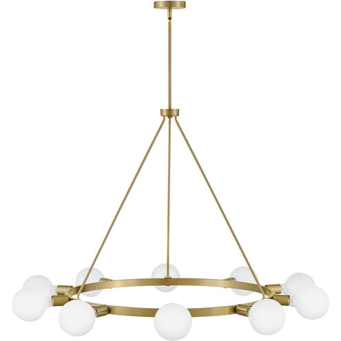 Orla LED 36 inch Lacquered Brass Chandelier Ceiling Light