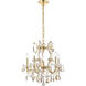 Maria Theresa 6 Light 20 inch Gold Dining Chandelier Ceiling Light in Golden Teak, Royal Cut