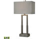 Courier 32 inch 100.00 watt Natural with Pewter Table Lamp Portable Light