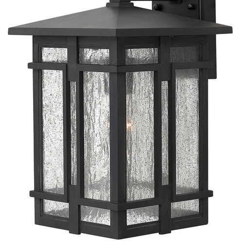 Tucker Outdoor Wall Mount Lantern in Museum Black, Medium