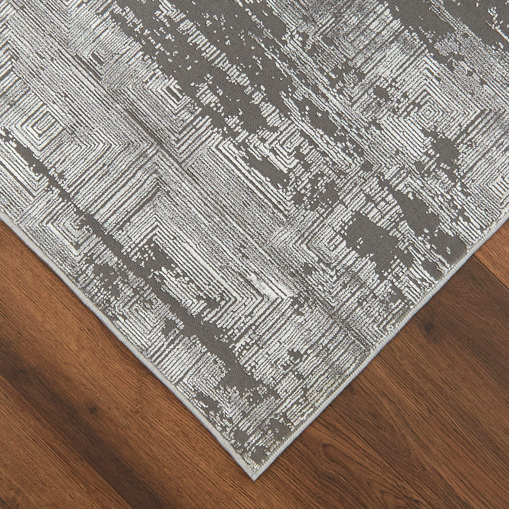 Livenza 114 X 79 inch Grey Rug in 6 x 9
