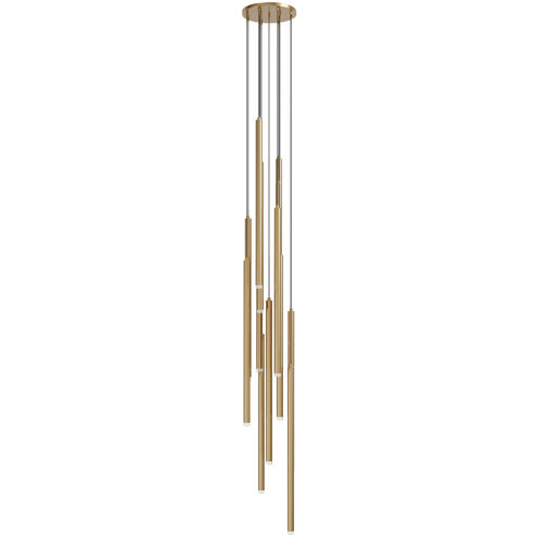 Filmore Ave. LED 17 inch Aged Brass Multi Port Pendant Ceiling Light