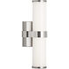 Lynk LED 4.6 inch Satin Nickel Bath Light Wall Light in LED 90 CRI 3000K 277V