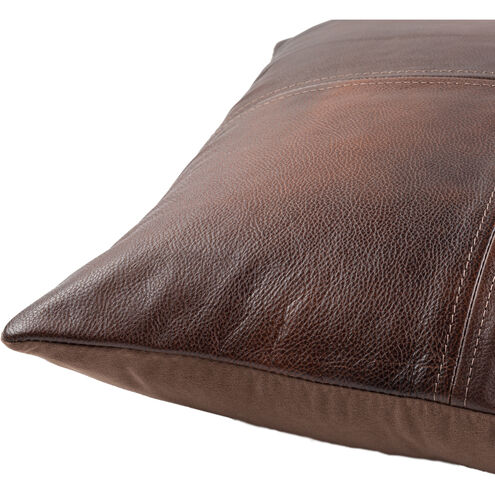 Sheffield 20 X 20 inch Dark Brown Pillow Kit, Square