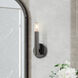 Copenhagen 1 Light 5.13 inch Black Chrome ADA Wall Sconce Wall Light, Single