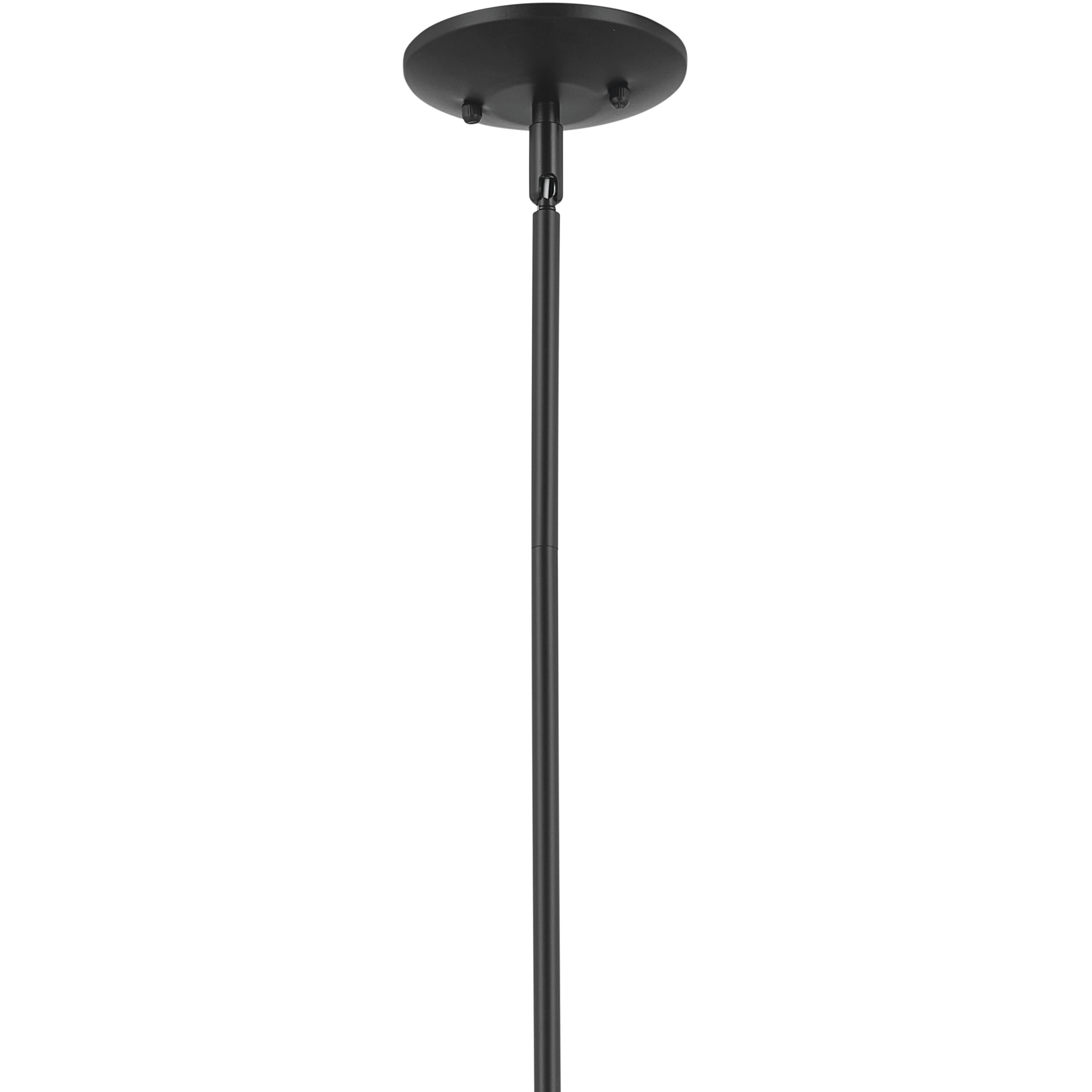 Deela LED 28 inch Black Chandelier Ceiling Light