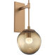 Aster LED LED 10 inch Novel Brass Indoor Sconce Wall Light, Tempo Nebula