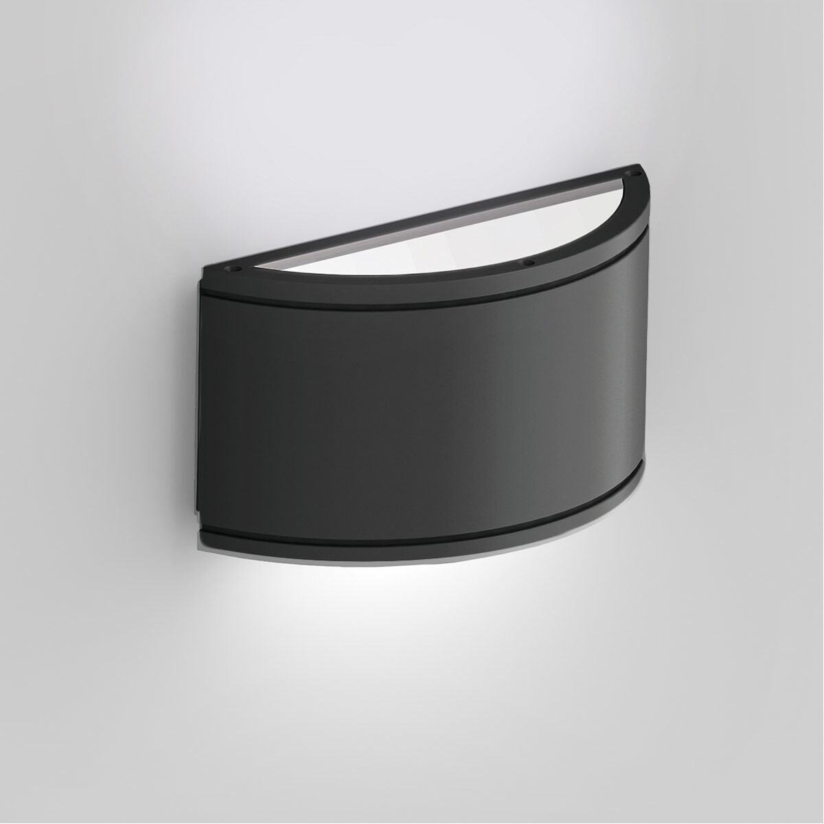 Tube LED 5.38 inch Black Outdoor Wall Light