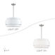 Fontana 4 Light 18 inch Brushed Nickel Pendant Chandelier Ceiling Light