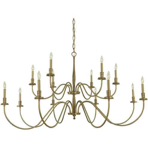 Matera 14 Light 60 inch Brushed Brass Foyer Chandelier Ceiling Light