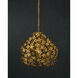 Cloverfield 1 Light 23 inch Contemporary Gold Leaf and Contemporary Gold Pendant Ceiling Light