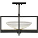 Delphi LED 18 inch Black Semi-Flush Mount Ceiling Light