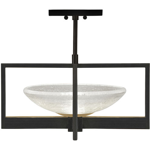 Delphi LED 18 inch Black Semi-Flush Mount Ceiling Light
