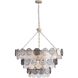 Yep Cascada Pendant Ceiling Light in Smoke Plated Glass, 3 Tier
