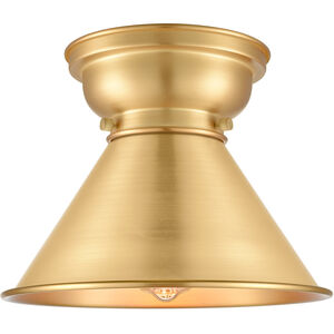 Aditi Briarcliff LED 10 inch Satin Gold Flush Mount Ceiling Light, Aditi