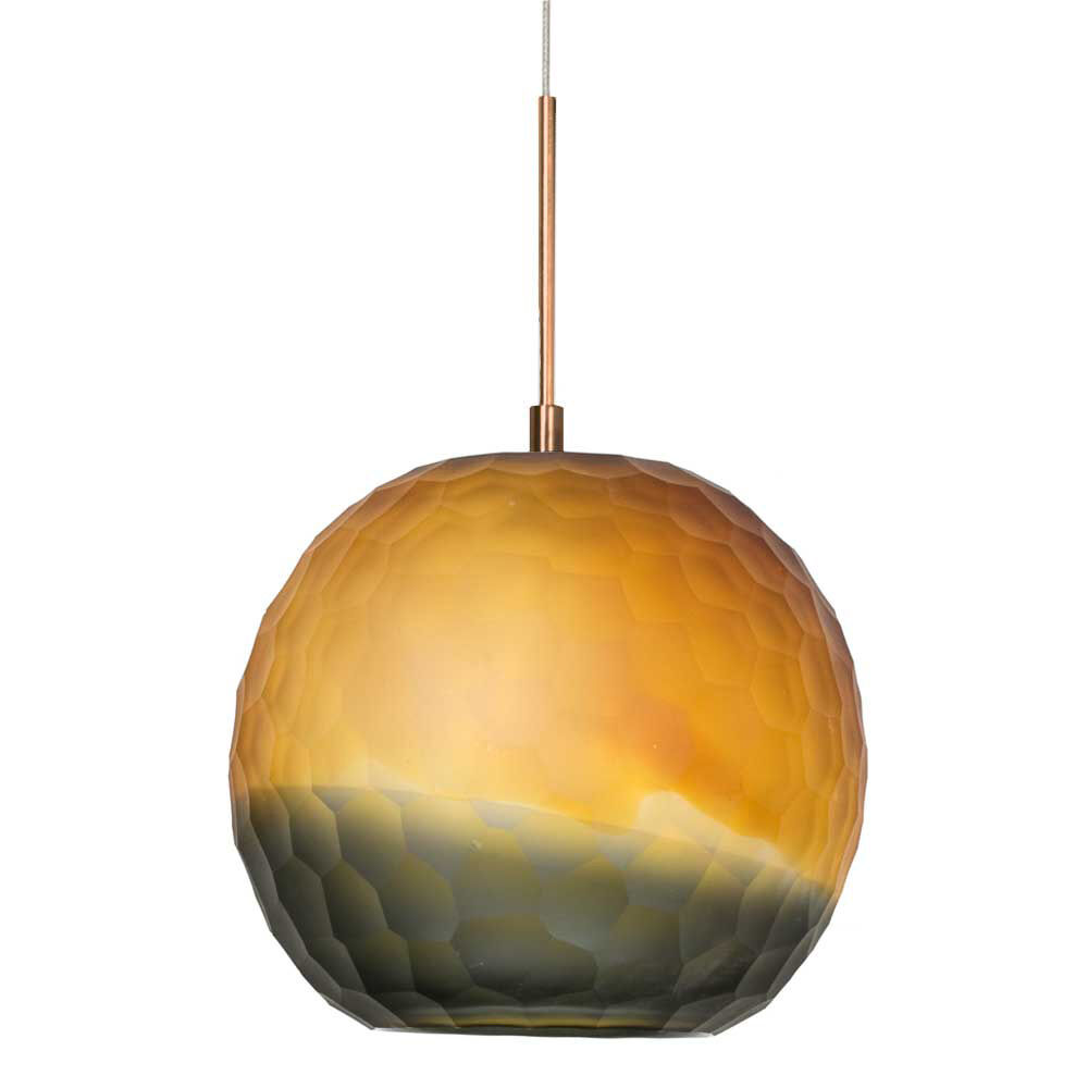 Envisage VI 1 Light 8 inch Bronze Mini Pendant Ceiling Light in Chiseled Bronze Smoke