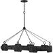 Lisa McDennon Raffi LED 52 inch Carbon Black Chandelier Ceiling Light