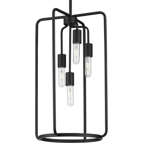 Bonn 4 Light Matte Black Pendant Ceiling Light