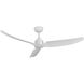 Hugo 52 inch Matte White Exterior Ceiling Fan