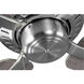 Drift 32 inch Brushed Nickel with Silver/Driftwood Blades Ceiling Fan