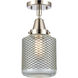 Franklin Restoration Stanton LED 6 inch Polished Nickel Flush Mount Ceiling Light