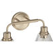Pleated 2 Light 16.88 inch Premium Bronze Vanity Light Wall Light