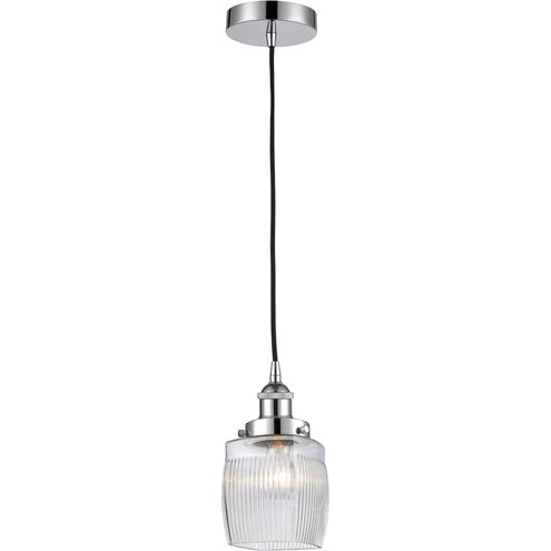 Edison Colton LED 6 inch Polished Chrome Mini Pendant Ceiling Light