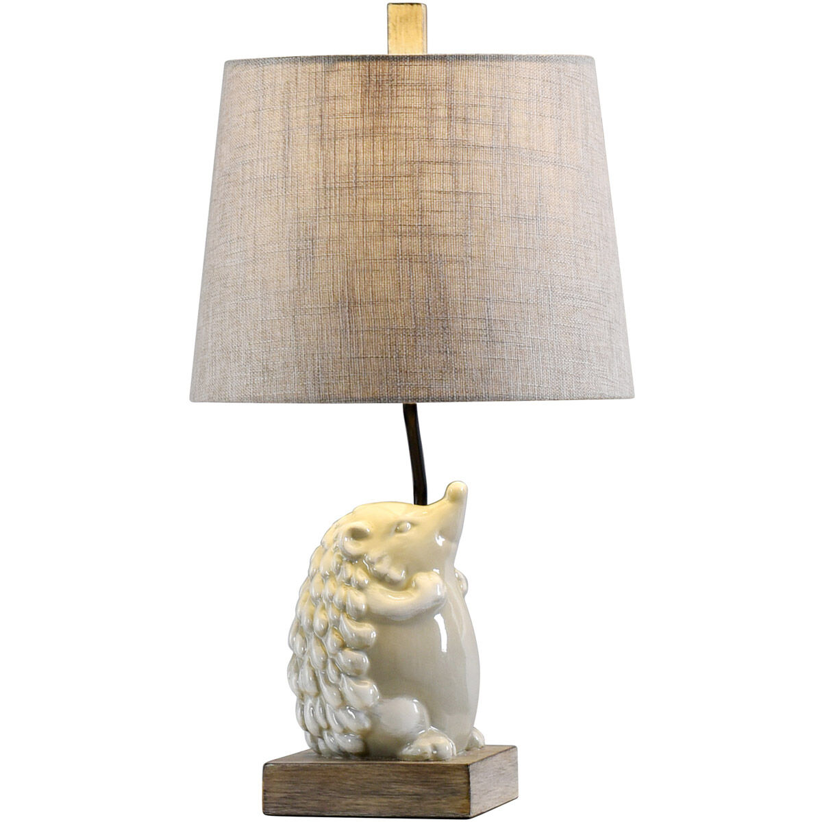 Signature 21.5 inch 40 watt White and White Wash Table Lamp Portable Light