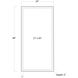 Rectangle 48 X 24 inch Steel Mirror, Rectangle