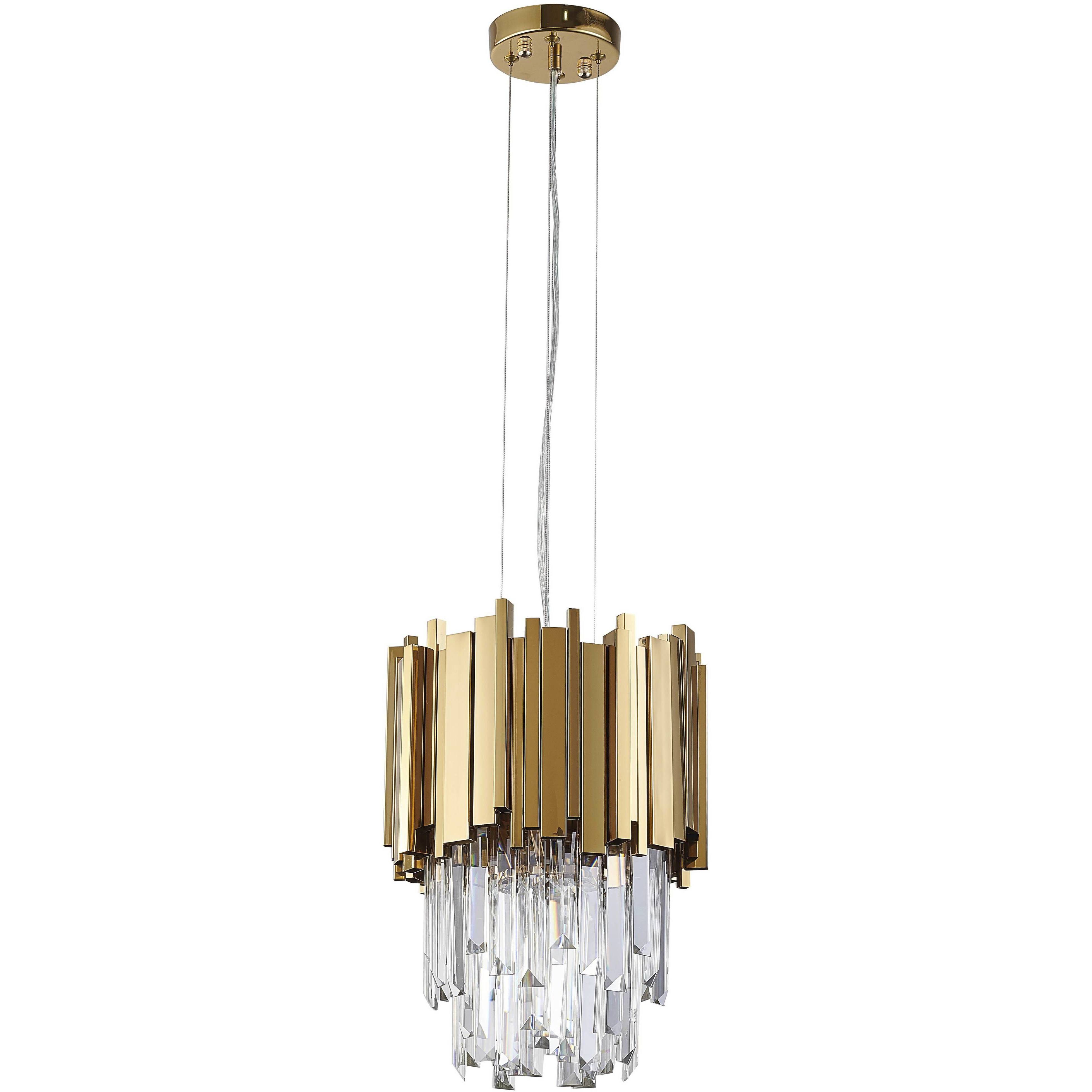 Canada 4 Light 9.8 inch Gold Pendant Ceiling Light