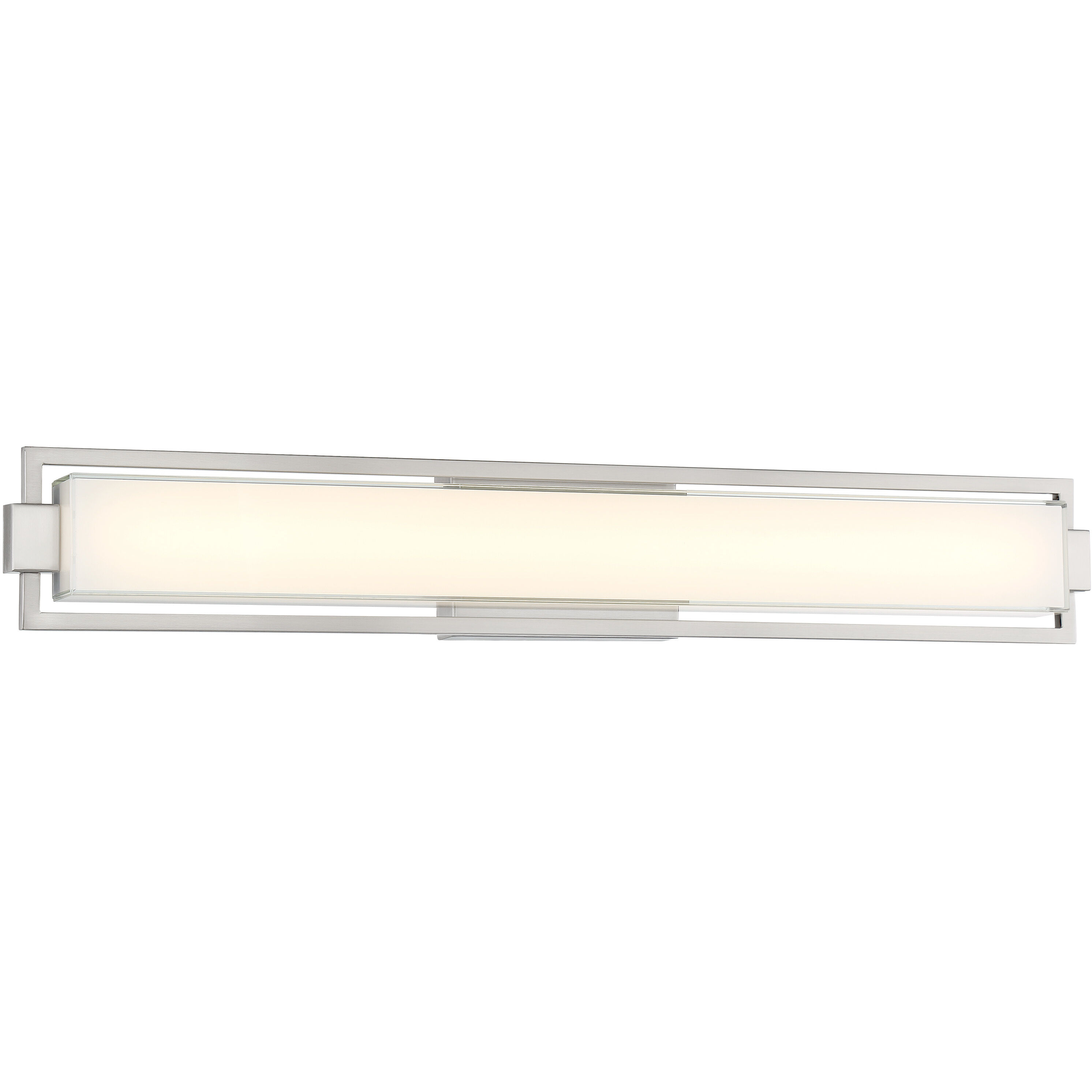 Opening Act LED 31.25 inch Brushed Nickel Bath Vanity Light Wall Light