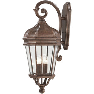 Harrison 4 Light 32 inch Vintage Rust Outdoor Wall Mount, Great Outdoors