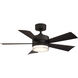 Wynd 42 inch Matte Black Downrod Ceiling Fan in 2700K