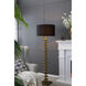 Anita 65 inch 60.00 watt Gold and Black Floor Lamp Portable Light
