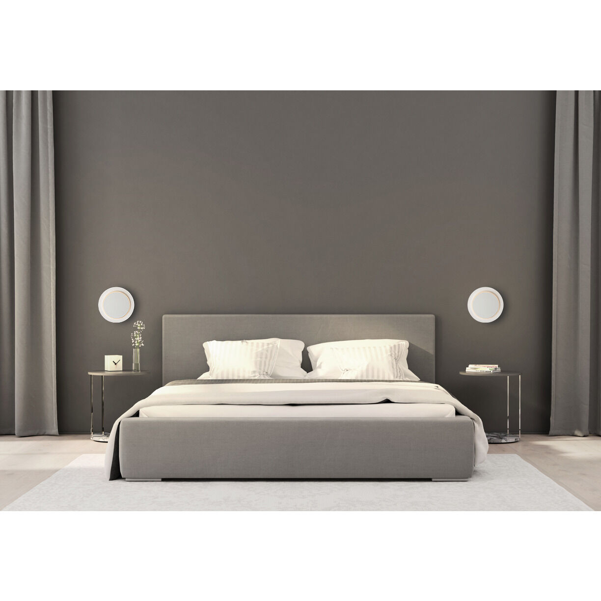 Revolver LED 10 inch Matte White Bath Vanity Light Wall Light