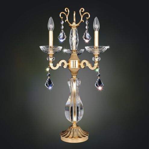 Barret 27 inch 40.00 watt French Gold - 24K Table Lamp Portable Light in Swarovski Elements Clear 