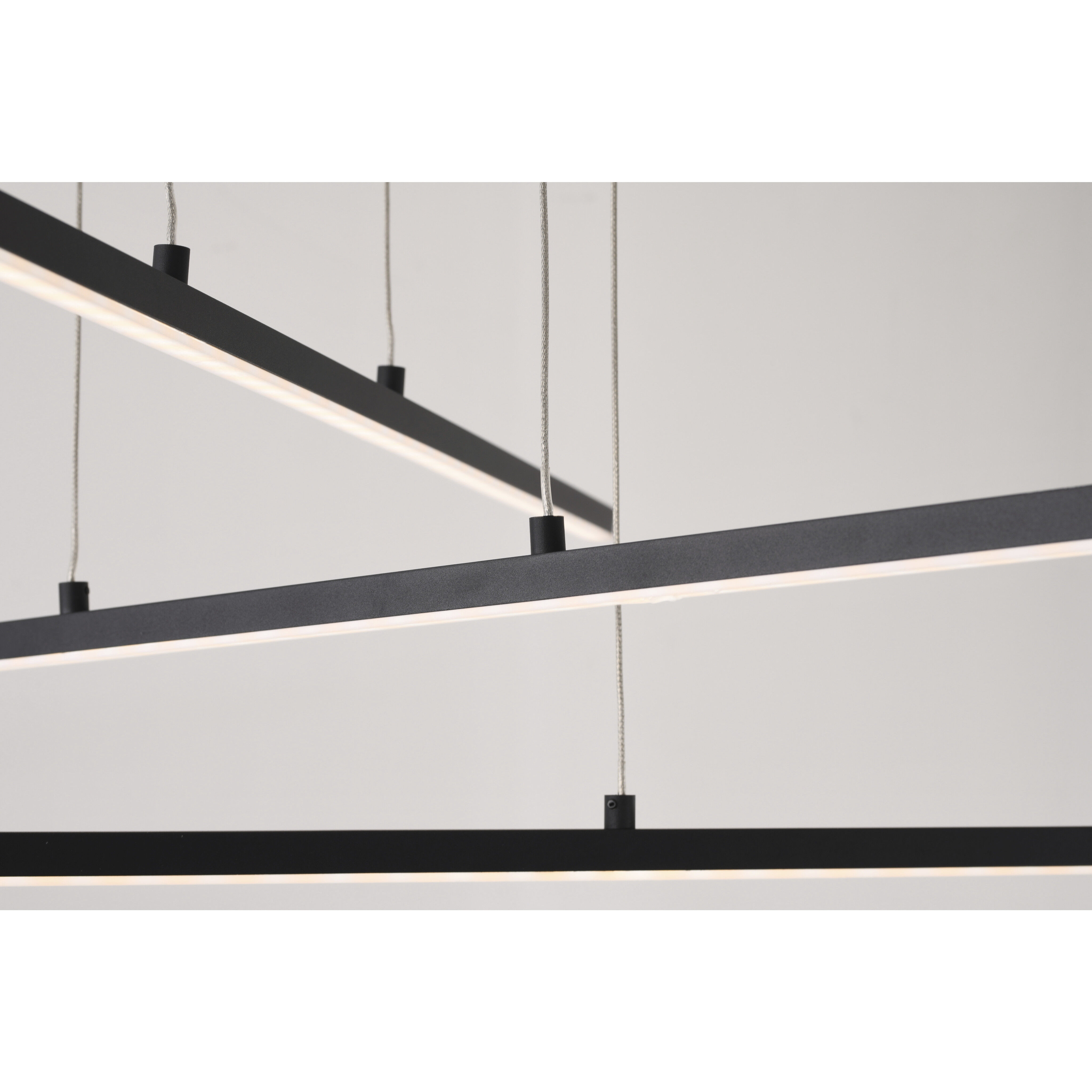 Canada LED 45.8 inch Matte Black Chandelier Ceiling Light