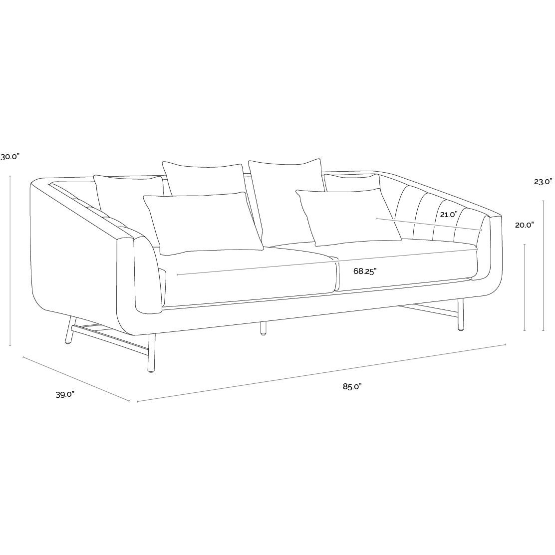 Veera Polo Club Muslin Sofa