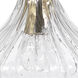 Isabella Carafe 1 Light 7 inch Clear with Brass Pendant Ceiling Light