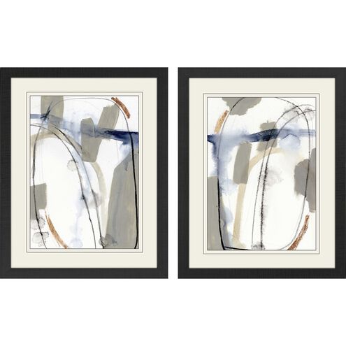 Abstract Collection Blue Framed Art