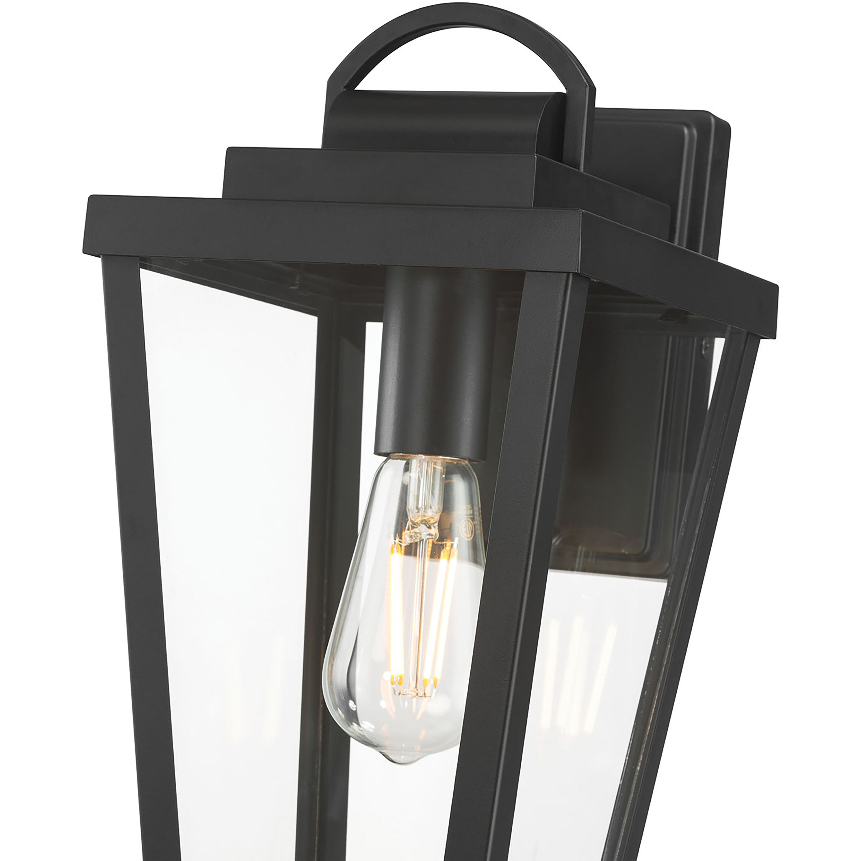 Brenwick 1 Light 13 inch Powder Coated Black Outdoor Wall Sconce