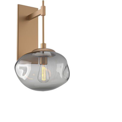 Nova Incandescent 1 Light 10 inch Novel Brass Indoor Sconce Wall Light, Tempo Nebula