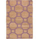 Seaport 36 X 24 inch Camel, Mauve Rug