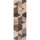 Forum 36 X 24 inch Medium Gray/Camel/Khaki/Charcoal/Taupe/Ice Blue Rugs, Rectangle