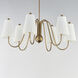 Valette 6 Light 37.25 inch Natural Aged Brass Chandelier Ceiling Light