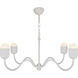 Alora Mood Effie 4 Light 39 inch Antique White Chandelier Ceiling Light