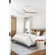 Hover 52 inch Matte White With Koa Blades with KOA Blades Fan in Matte White / Koa